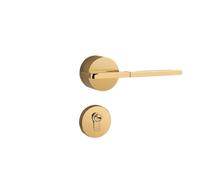 Serratura magnetica silenziosa for porta Luce Lusso Moderno Minimalista Serratura for porta in legno Vera pelle Interni Casa Camera da letto Nordica Serratura for porta Divisa(PVD silent model)