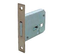 SERRATURA MOBILI A INFILARE B.QUADRO OTTONATO F.MM 12 1 LEVA E.MM 35 SX PZ 5