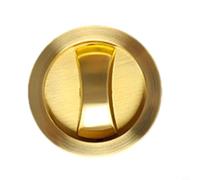 Serratura moderna invisibile per porta scorrevole, in lega di zinco e acciaio inox, per interni bagno, cucina, sicurezza domestica, adatta per porte di spessore 35-50 mm, facile (dorato)