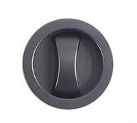 Serratura moderna invisibile per porta scorrevole, in lega di zinco e acciaio inox, per interni bagno, cucina, sicurezza domestica, adatta per porte di spessore 35-50 mm, facile (grigio)