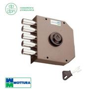 Serratura MOTTURA 30.600 Applicare Pompa Laterale E 63 - 5 Catenacci SINISTRA