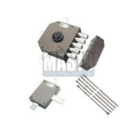 SERRATURA MOTTURA 30650 30.650 CON CILINDRO A POMPA COMPLETA DI ASTE E DEVIATORE