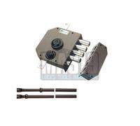 SERRATURA APPLICATA TRIPLICE C/MEZZO GIRO DI SICUREZZA MOTTURA A POMPA DA 60