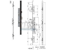 SERRATURA "MULTITOP PRO" CISA 49426 Entrata mm.25