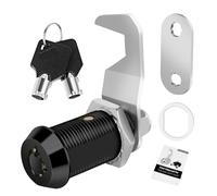 Serratura nera per cassetta degli attrezzi con chiavi, serrature per armadietti con chiave simile, camma a gancio, serratura a camma tubolare, serratura per cassetta degli attrezzi con manuale,