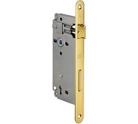 Serratura patent ad infilare bordo tondo E50 mm interasse 90 mm Ottone lucido