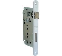 Serratura patent con bordo tondo E45 interasse 90 frontale 22 Cromo satinato