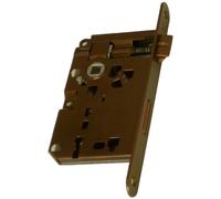 Serratura patent con bordo tondo interasse 70 mm entrata 60 Bronzo