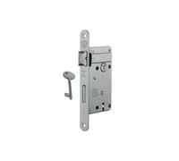Serratura patent con foro chiave cromo satinata entrata 40 mm Cromo satinato