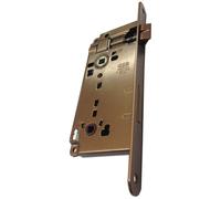 Serratura patent doppio quadro bordo tondo E50 bronzata Bronzo