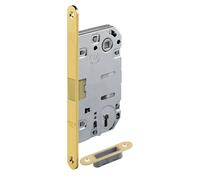 Serratura patent magnetica ad infilare interasse 90 ottone lucido Ottone lucido