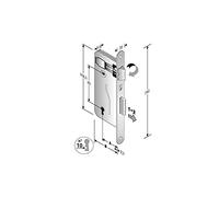 SERRATURA PATENT mm.8x90 E35 BT BRONZATA GB [BONAITI ]