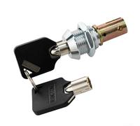 Serratura per armadietto con anima in rame, serratura per cassetti in acciaio zincato per strumenti di riparazione automatica con finitura cromata, include 2 chiavi piatte per un funzionamento sicuro