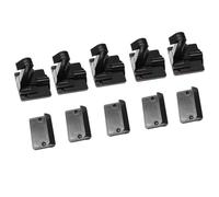 Serratura Per Armadietto Per Bambini - Set Di Chiusure Di Sicurezza Adesive Invisibili Da 5 Pacchi | Protezione Chiusura Porta Protezione Cassetto ABS NoDrill | Soluzione Di Sicurezza Antiapertura