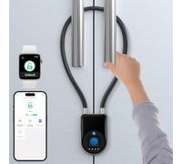 Serratura per armadio con cavo da 38,1 cm, serratura intelligente per | Lucchetto biometrico a prova di bambino, serratura senza chiave Bluetooth App per dispensa, cassetto, armadio