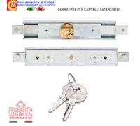 Serratura Per Cancelli Cancello Estensibili 2 Chiavi PREFER Cilindro Sagomato