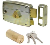 Serratura Per Cancelli In Ferro CISA Mano Destra - Sinistra Rivestimento Zincato