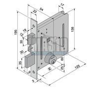 SERRATURA PER CANCELLO WELKA 050