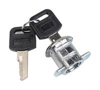 Serratura per cassetta degli attrezzi in lega con inserto per armadio e serratura per cassetti con rotazione di 180 gradi di sblocco per un uso pratico di sicurezza (J)