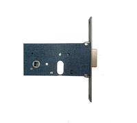 Serratura per fasce con cilindro ovale da infilare entrata 60 interasse 47 mm