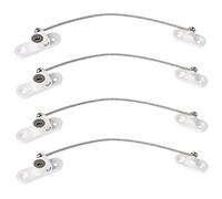 Serratura per finestra, serratura per porta finestra per bambini Sicurezza per bambini Fermacavo con chiavi a vite per bambini Sicurezza per bambini, casa pubblica (bianco, 4 pezzi)