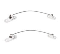 Serratura per finestra, serratura per porta finestra per bambini Sicurezza per bambini Fermacavo con chiavi a vite per bambini Sicurezza per bambini, casa pubblica (bianco, 2 pezzi)