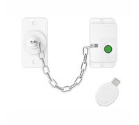 Serratura per frigorifero con impronte digitali, blocco a catena push-pull con limite di sicurezza, blocco per finestra di ricarica di tipo C, accesso biometrico intelligente per la protezione della
