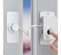 Serratura per frigorifero con impronte digitali, blocco intelligente del limite, serratura per cassetto, ricarica USB, senza fori, per casa, ufficio (bianco)