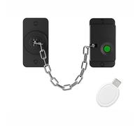 Serratura per frigorifero con impronte digitali, limite di sicurezza Push-Pull Catenella, Blocco finestra di ricarica di tipo C, accesso biometrico intelligente per la protezione della sicurezza