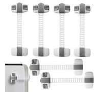 Serratura per porta a prova di bambino, 6 serrature per armadietti, serrature per bambini, multiuso, a prova di bambino, serrature di sicurezza per cassetti e