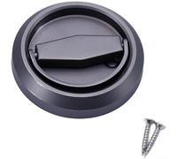 Serratura per porta a scomparsa in acciaio inossidabile 304 con maniglia ad anello da incasso con serratura a sfera, adatta per varie porte interne (anello di trazione grigio)