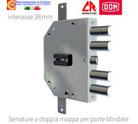 Serratura Per Porta blindata Ad Applicare DOM CR2155 Mano DX SX Doppia Mappa E61