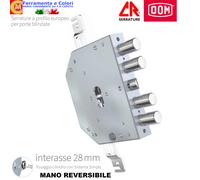 Serratura Per Porta Blindata CR DOM 2160PEN Planare/Infilare Mano Reversibile