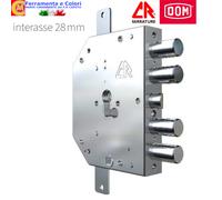 Serratura Per Porta blindata DOM CR 2155G Blocco antieffrazione Mano DX SX Int28