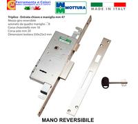 Serratura Per Porta Blindata MOTTURA Triplice Ad Infilare Entrata 50 REVERSIBILE