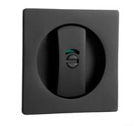 Serratura per porta con gancio integrato, spessore 35-50 mm, colore argento | Adatto per porte da 35-50 mm, gancio integrato, design elegante, opzione argento spazzolato, facile da montare