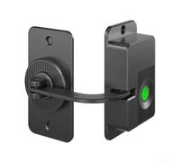 Serratura per porta con impronte digitali in acciaio ABS di sicurezza per | 0,5 secondi di rilevamento, nessuna chiave necessaria, ricarica rapida di tipo C, basso consumo, alta sicurezza