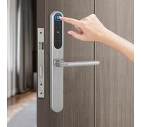Serratura per porta con impronte digitali, Smart Lock con tastiera, chiavistello elettronico Bluetooth, spessore della porta applicabile: 45 - 60 mm/1,77 - 2,36 in, impronte digitali, password, scheda