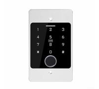 Serratura per porta con riconoscimento delle impronte digitali con design impermeabile IP66 e integrazione di app per smartphone per controllo accessi fuori sede (argento)