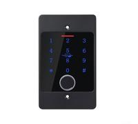 Serratura per porta controllata da app mobile con impronte digitali con struttura impermeabile IP66 e telecomando per una gestione sicura delle proprietà (nero)