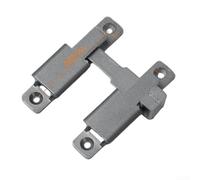 Serratura per porta da fienile a 180 gradi con chiusura a scatto per un bloccaggio sicuro verticale e orizzontale, struttura in lega di zinco resistente per un uso duraturo (grigio)