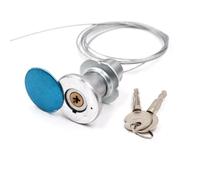 Serratura per porta del garage, cilindro a croce in lega di alluminio con cavo in acciaio da 1,8 m, per porte scorrevoli da 25-45 mm di spessore