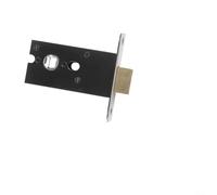 Serratura per porta del WC in acciaio inox con cartello trasparente che mostra lo stato vacante o occupato per una maggiore privacy del bagno (nero e nero)