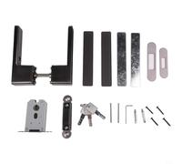 Serratura per porta della camera da letto con chiusura magnetica silenziosa, struttura in lega di zinco e design della serratura integrata per un uso interno silenzioso e affidabile (grigio)