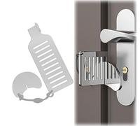 Serratura per porta di sicurezza Serratura portatile da viaggio Jammer Dispositivo di sicurezza per hotel in acciaio inossidabile Dispositivo di sicurezza regolabile Autodifesa Fermaporta per viaggi