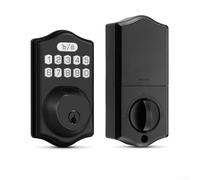 Serratura per porta d'ingresso senza chiave, con impronte digitali e codice, impermeabile IP65, in lega di zinco, per la sicurezza domestica, opzioni argento/nero/oro (argento)