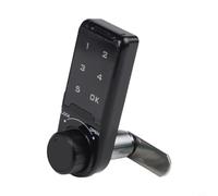 Serratura per porta d'ingresso senza chiave per la sicurezza di casa e | PIN personalizzato a 4-15 cifre, tastiera touch, corpo ABS nero, uso esterno interno, per la fabbrica della palestra