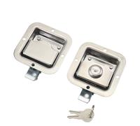Serratura per porta in acciaio inox per rimorchi, veicoli tecnici, cassetta degli attrezzi, serratura a pannello, 1 pezzo (MS866-28-no lock)