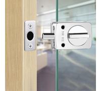 Serratura per porta in vetro in acciaio inox chiavistello senza punzonatura serratura a terra per bagno balcone miglioramento domestico sostituzione hardware porta
