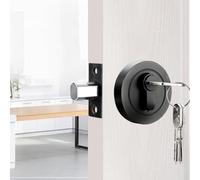 Serratura per porta monolaterale in acciaio inox e rame, con chiave e serratura antifurto, per una facile installazione per porta d'ingresso, camera da letto, ufficio o hotel, adatta per fili da 30-50
